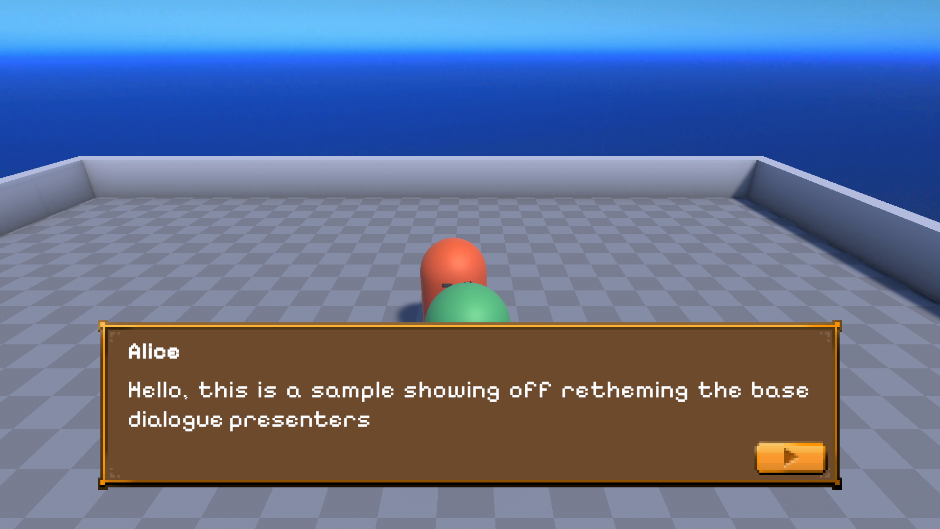 Our rethemed line presenter