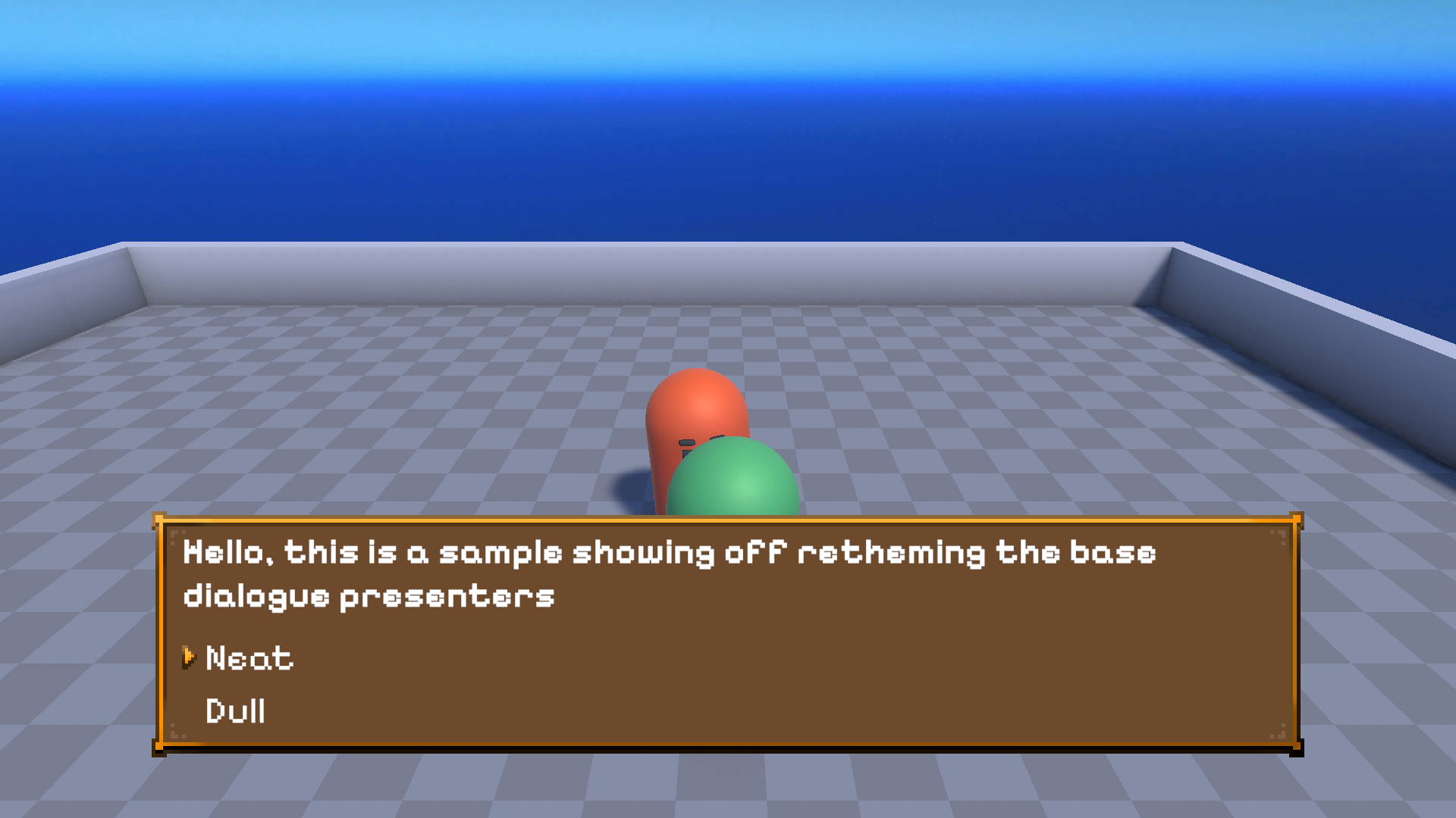 Our restyled options presenter