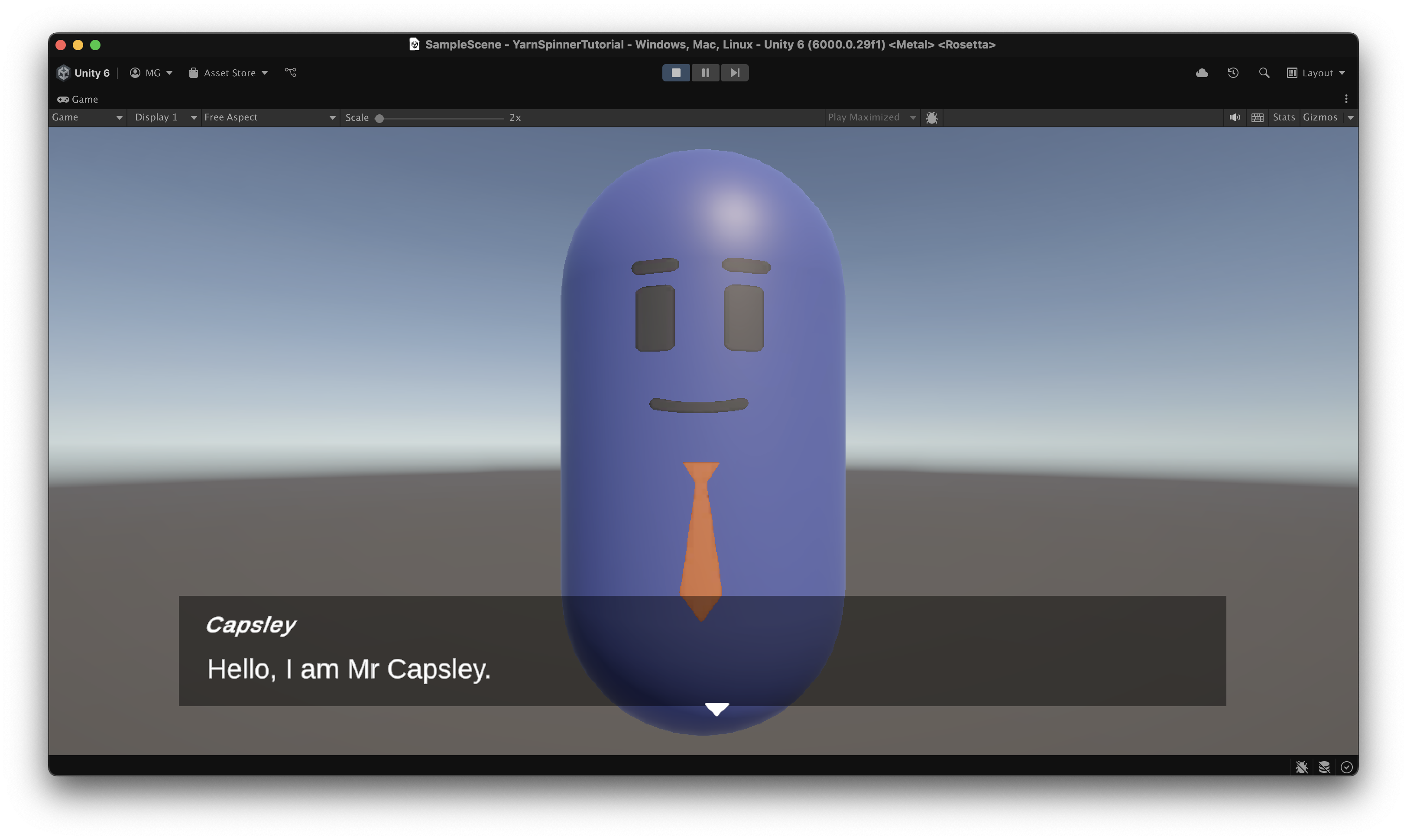 The game is complete and playable with visuals