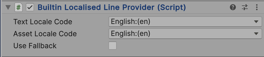 A Built-in Localied Line Provider