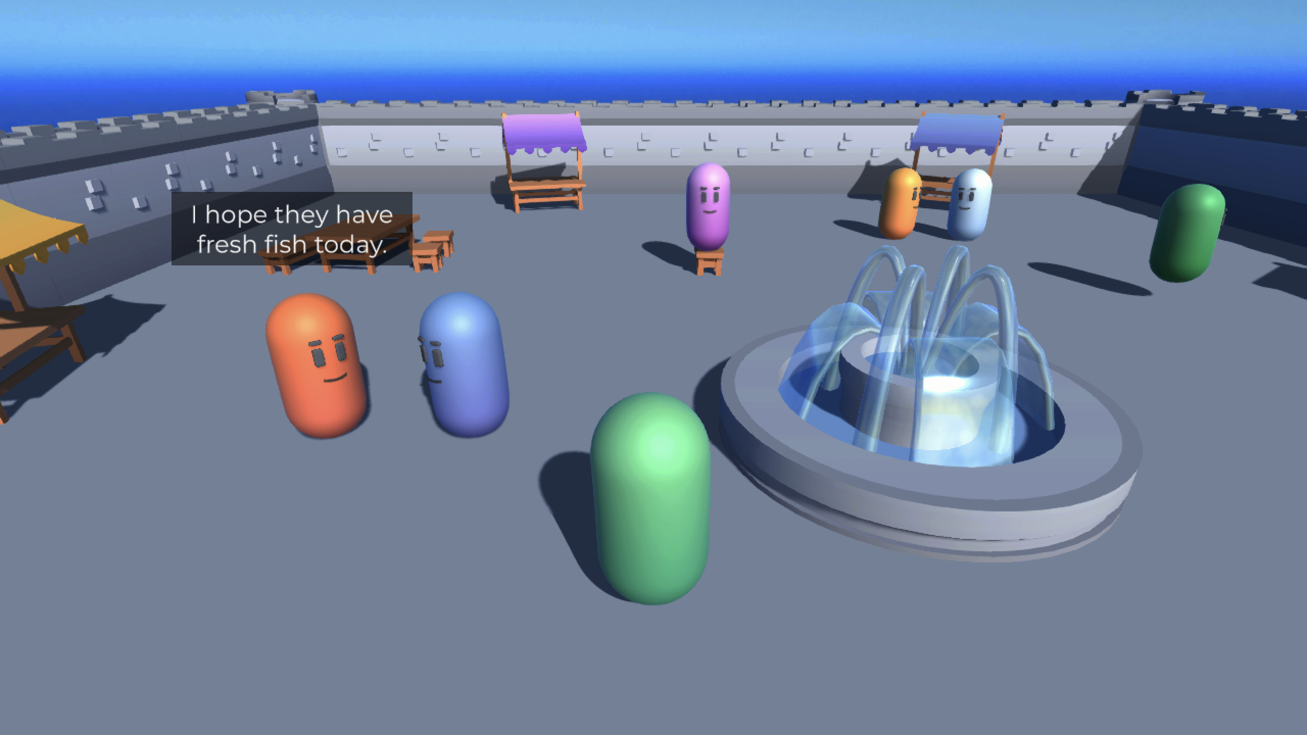 The marketplace scene.