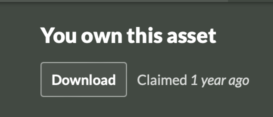 The download banner