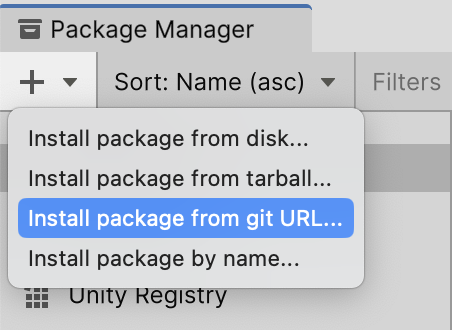 Installing a git url package