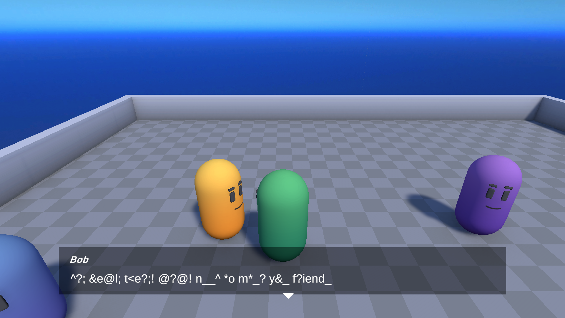 Line showing off partially obscured text