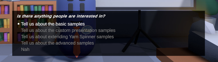 An Options Presenter.