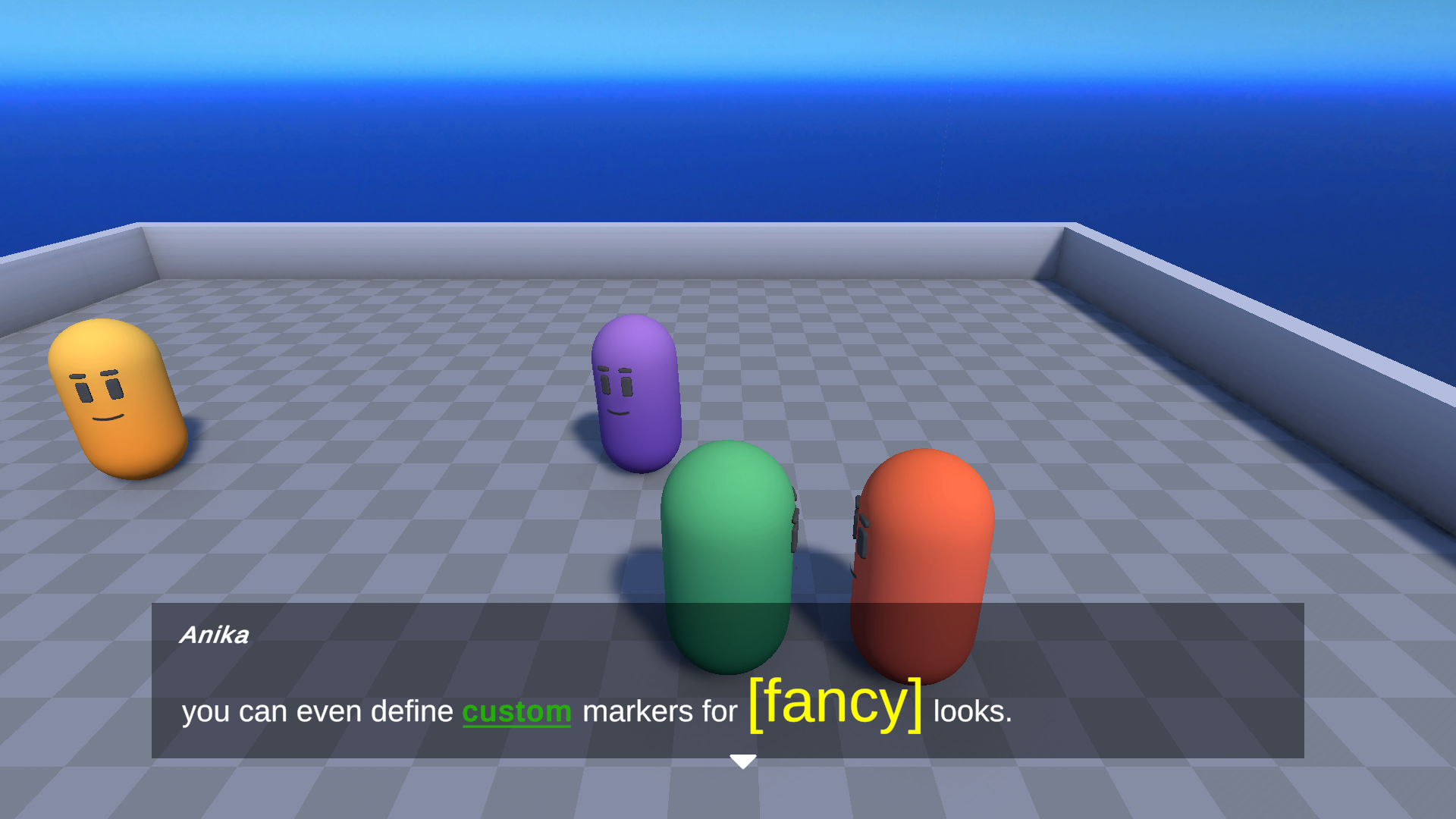 Line showing off custom markup palettes