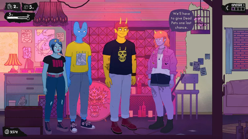 Dead Pets: A Punk Rock Slice of Life Sim screenshot