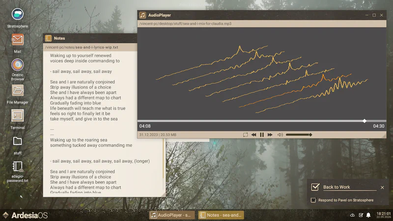 Imprinted screenshot