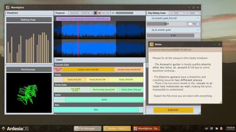 Imprinted screenshot