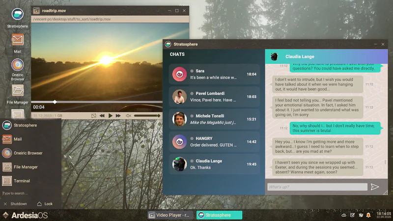 Imprinted screenshot