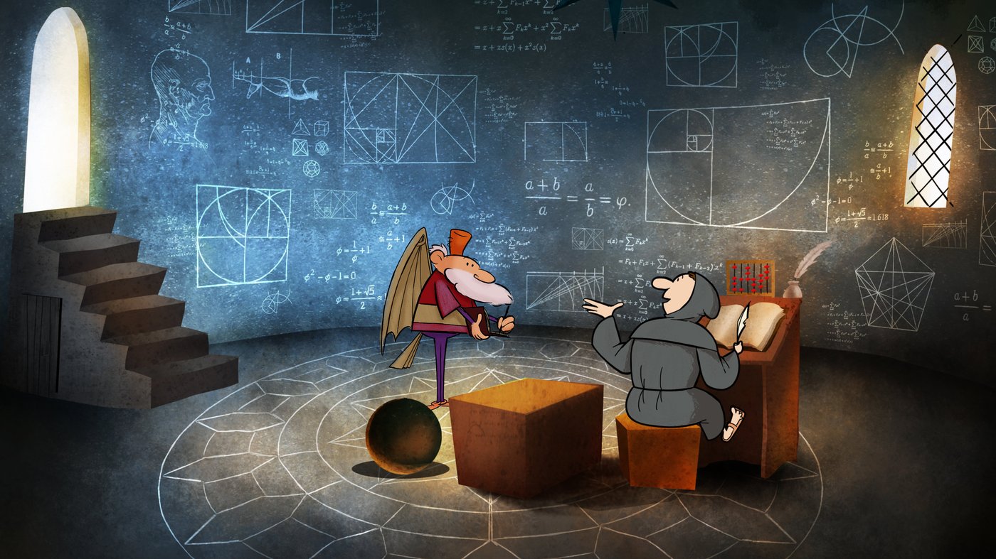 Leonardo discusses mathematics