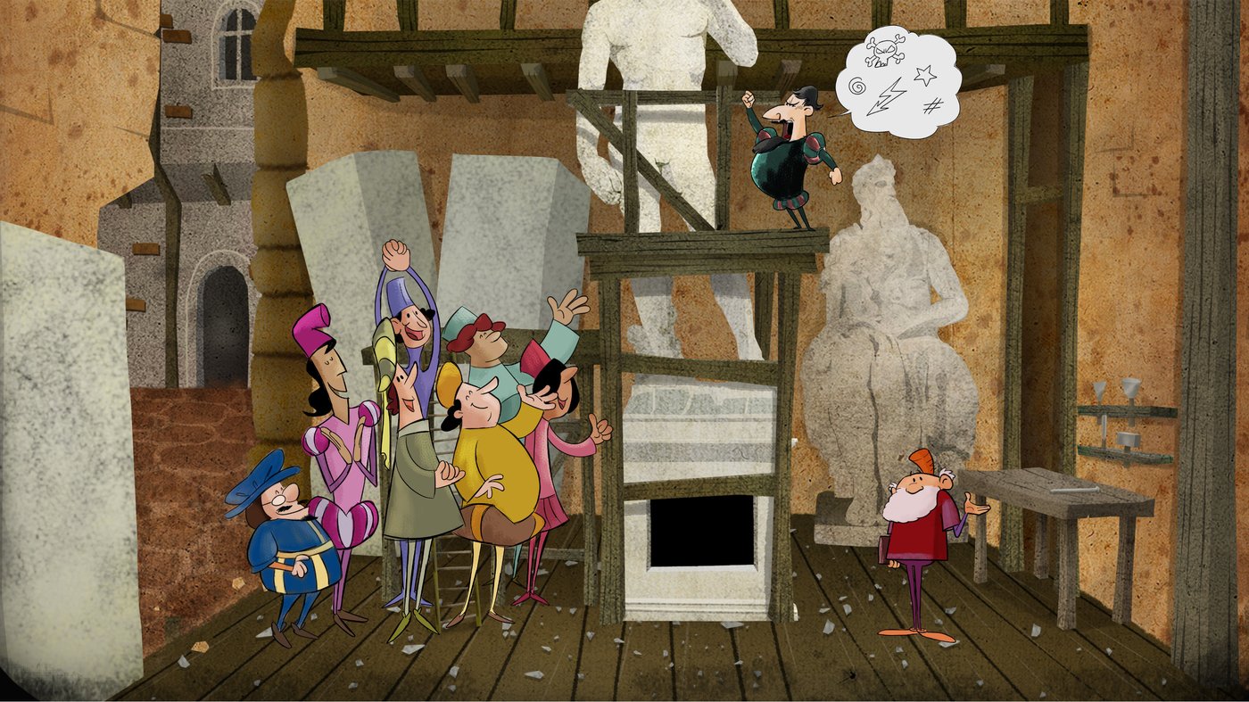 The rivalry with Michelangelo