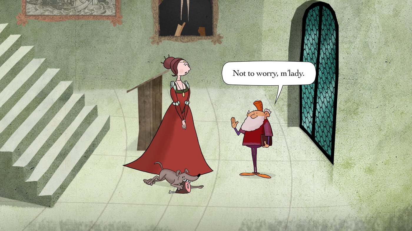 Leonardo speaks with Mona Lisa